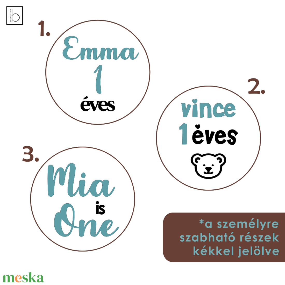 Keksz, mézeskalács, fondant és sütipecsét személyre szabható baba névvel, életkorral - otthon & életmód - konyhafelszerelés, tálalás - sütés, főzés - sütidísz - Meska.hu