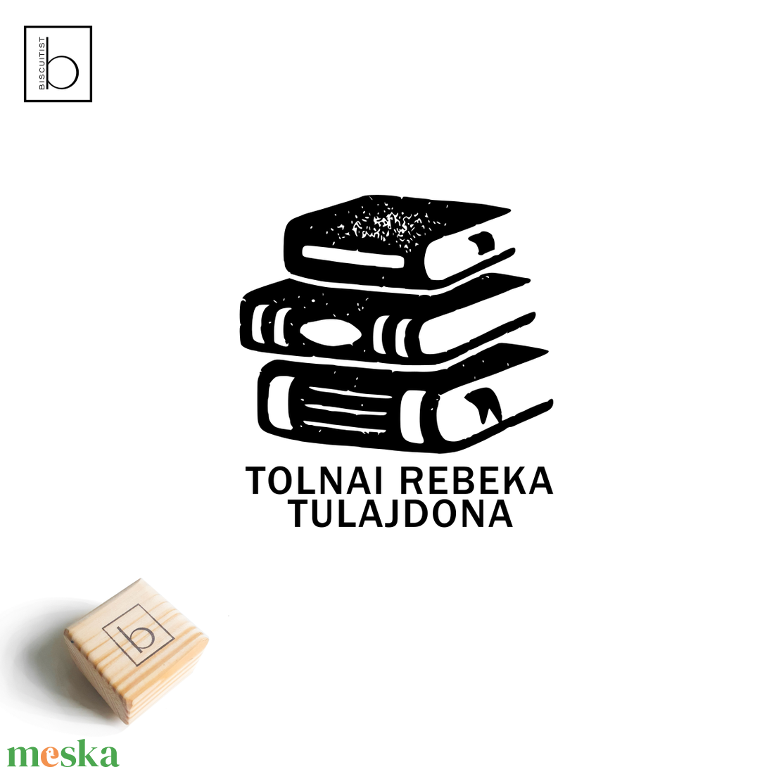 Ex libris pecsét, személyre szabható bélyegző, könyv nyomda - könyv & zene - ex libris pecsét - Meska.hu