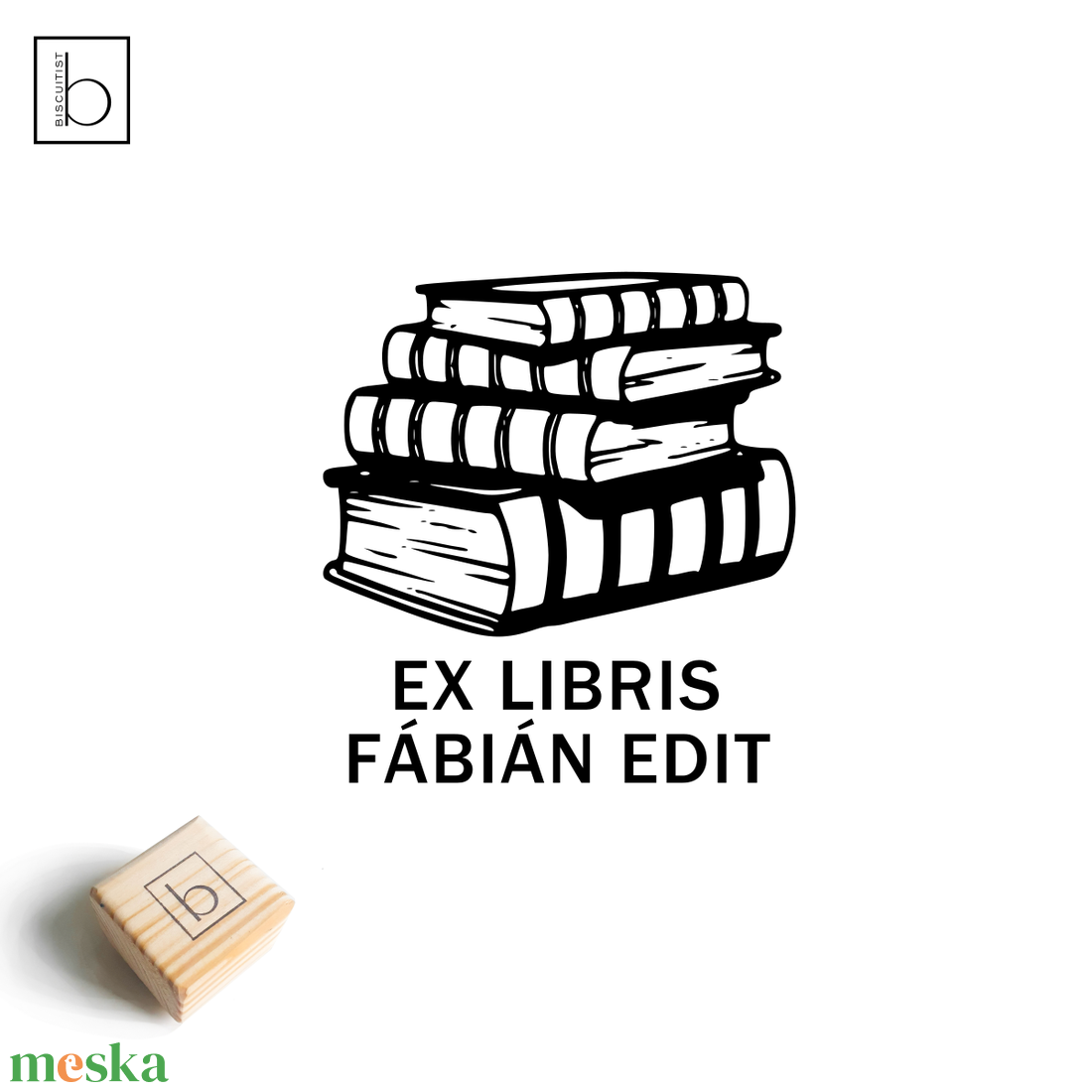 Ex libris pecsét, személyre szabható bélyegző, könyv nyomda - Könyvkupac - könyv & zene - ex libris pecsét - Meska.hu