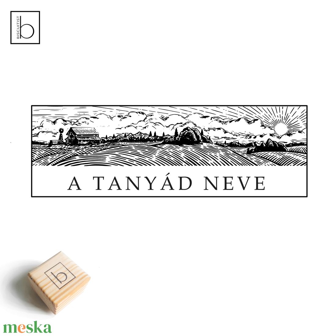 Tojásosdoboz pecsét, személyre szabható bélyegző, nyomda - Tanyakép - otthon & életmód - papír, írószer - pecsétek - pecsétnyomó, bélyegző - Meska.hu