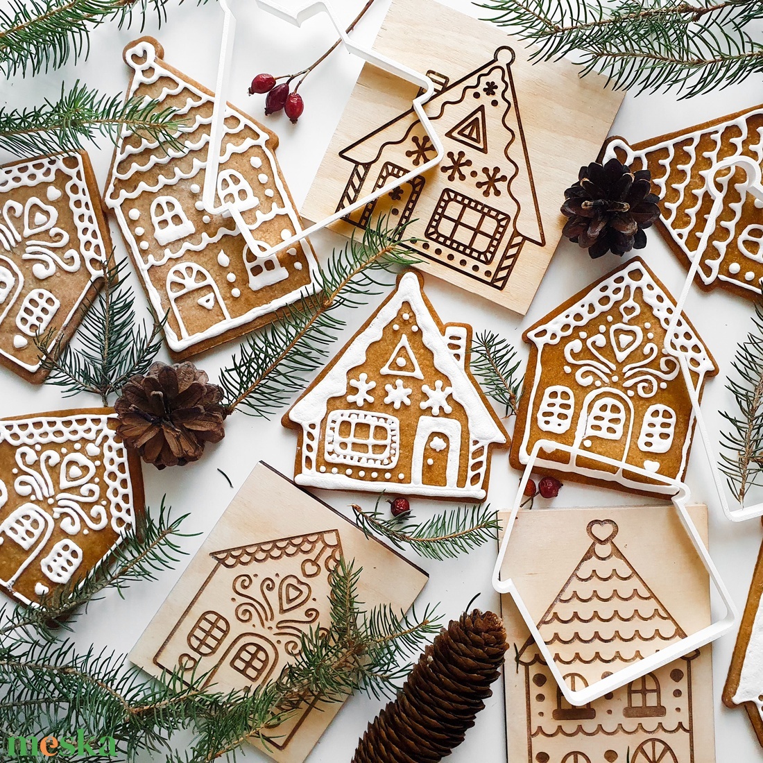 Mézeskalács ház készítő szett � Klasszikus - otthon & életmód - konyhafelszerelés, tálalás - sütés, főzés - sütidísz - Meska.hu