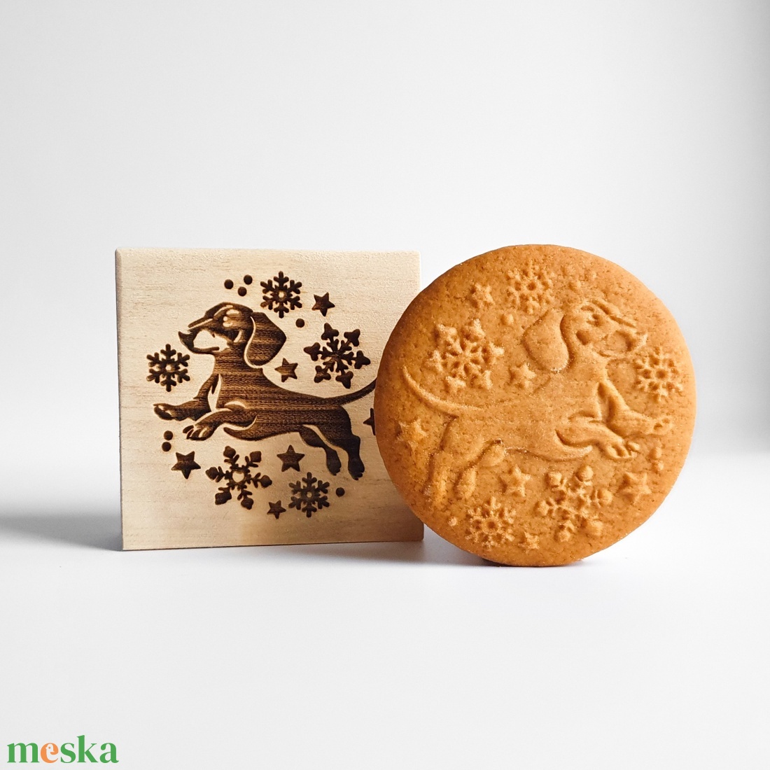Tacskó karácsony - Mézeskalács és spekulatius sütipecsét - otthon & életmód - konyhafelszerelés, tálalás - sütés, főzés - sütidísz - Meska.hu