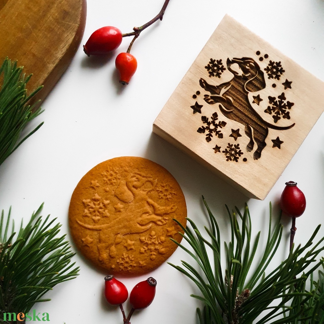 Tacskó karácsony - Mézeskalács és spekulatius sütipecsét - otthon & életmód - konyhafelszerelés, tálalás - sütés, főzés - sütidísz - Meska.hu