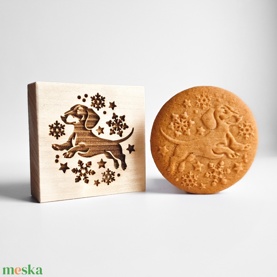 Tacskó karácsony - Mézeskalács és spekulatius sütipecsét - otthon & életmód - konyhafelszerelés, tálalás - sütés, főzés - sütidísz - Meska.hu