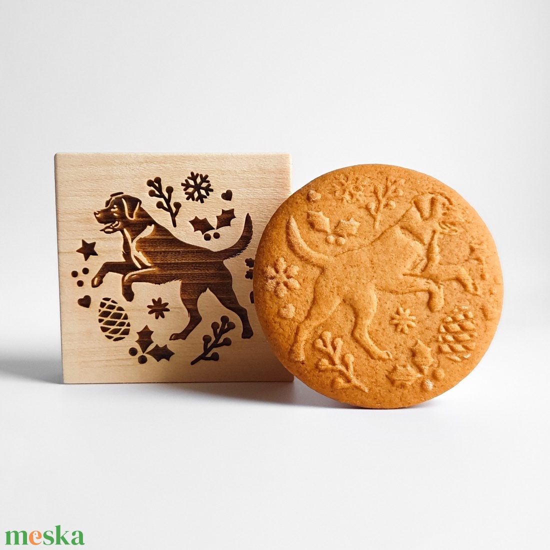 Labrador, Golden Retriever sütipecsét - Mézeskalácshoz és spekulatius kekszhez - otthon & életmód - konyhafelszerelés, tálalás - sütés, főzés - sütidísz - Meska.hu