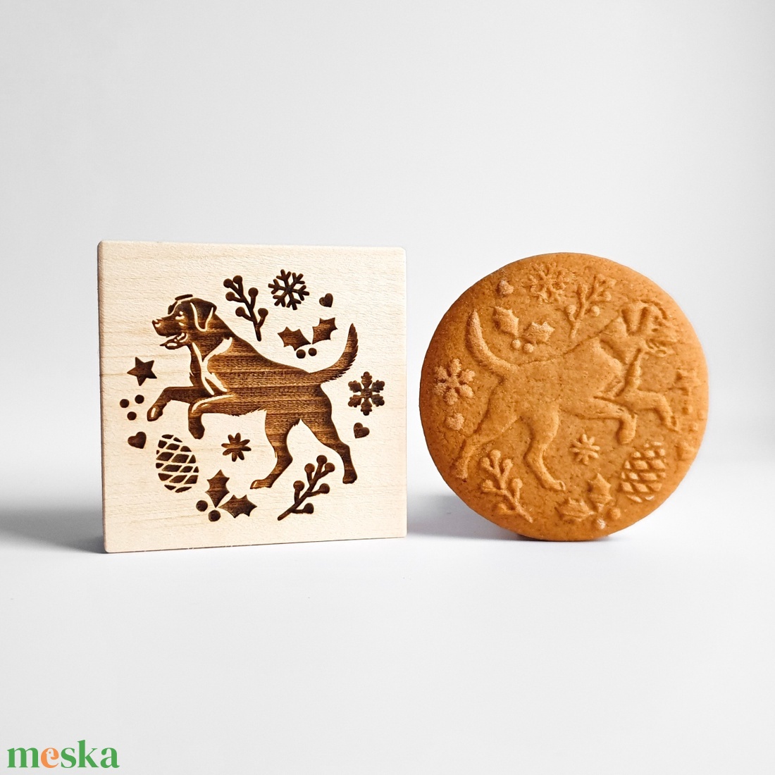 Labrador, Golden Retriever sütipecsét - Mézeskalácshoz és spekulatius kekszhez - otthon & életmód - konyhafelszerelés, tálalás - sütés, főzés - sütidísz - Meska.hu