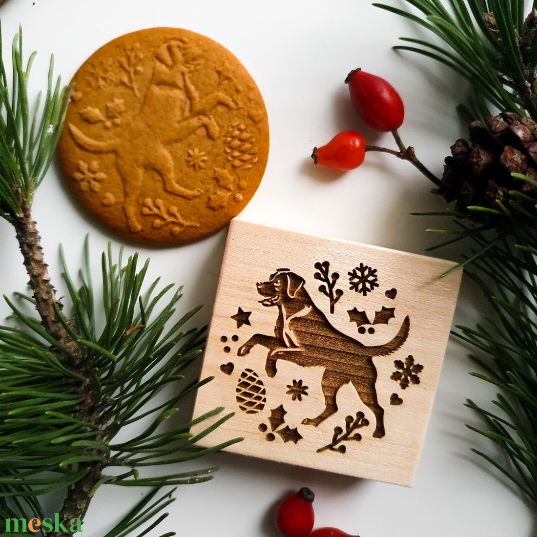 Labrador, Golden Retriever sütipecsét - Mézeskalácshoz és spekulatius kekszhez - otthon & életmód - konyhafelszerelés, tálalás - sütés, főzés - sütidísz - Meska.hu