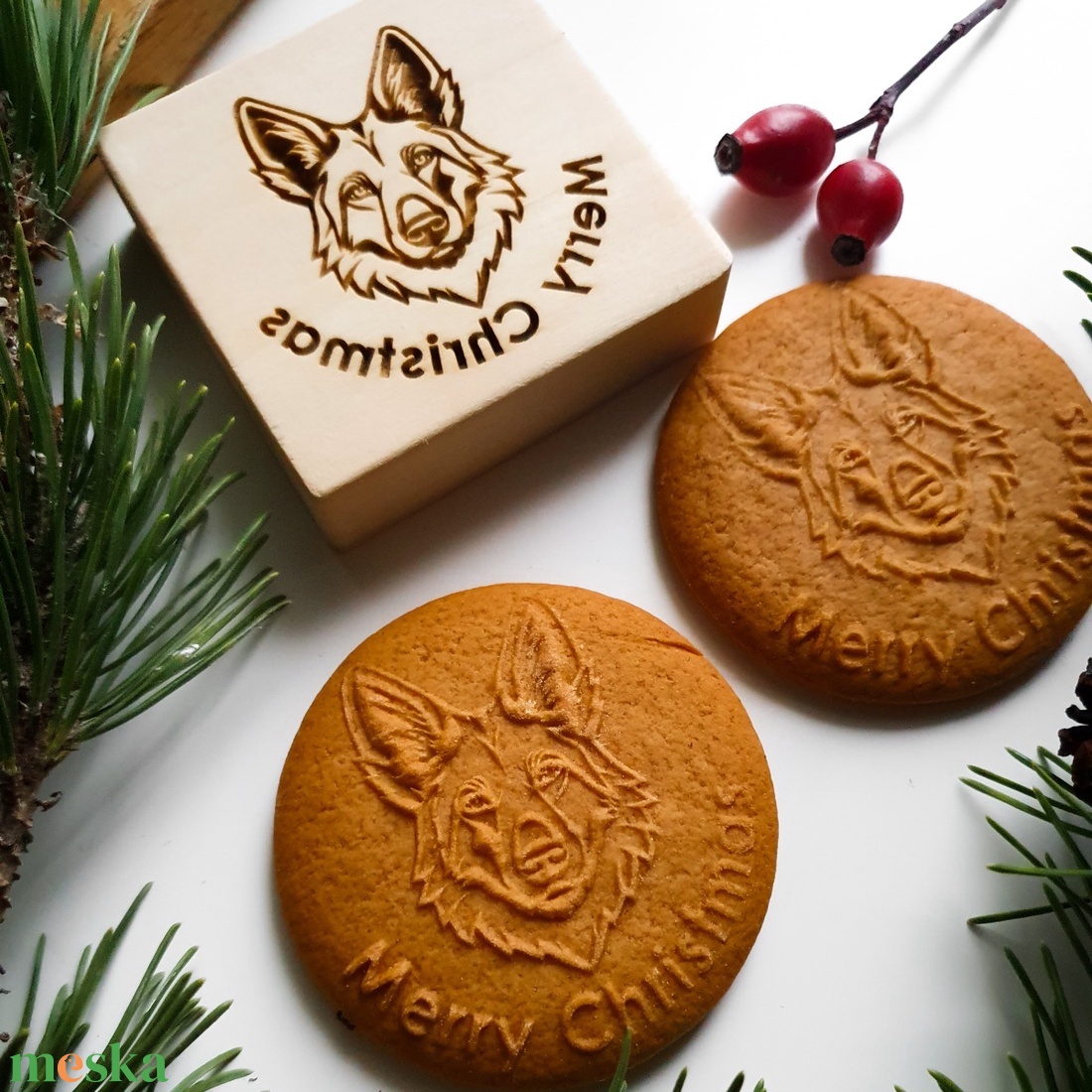 Németjuhász sütipecsét - Mézeskalácshoz és spekulatius kekszhez - otthon & életmód - konyhafelszerelés, tálalás - sütés, főzés - sütidísz - Meska.hu