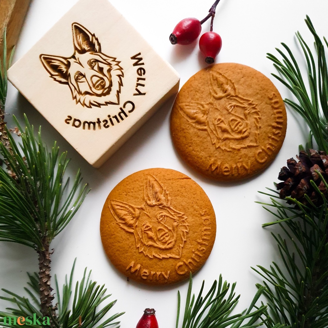 Németjuhász sütipecsét - Mézeskalácshoz és spekulatius kekszhez - otthon & életmód - konyhafelszerelés, tálalás - sütés, főzés - sütidísz - Meska.hu