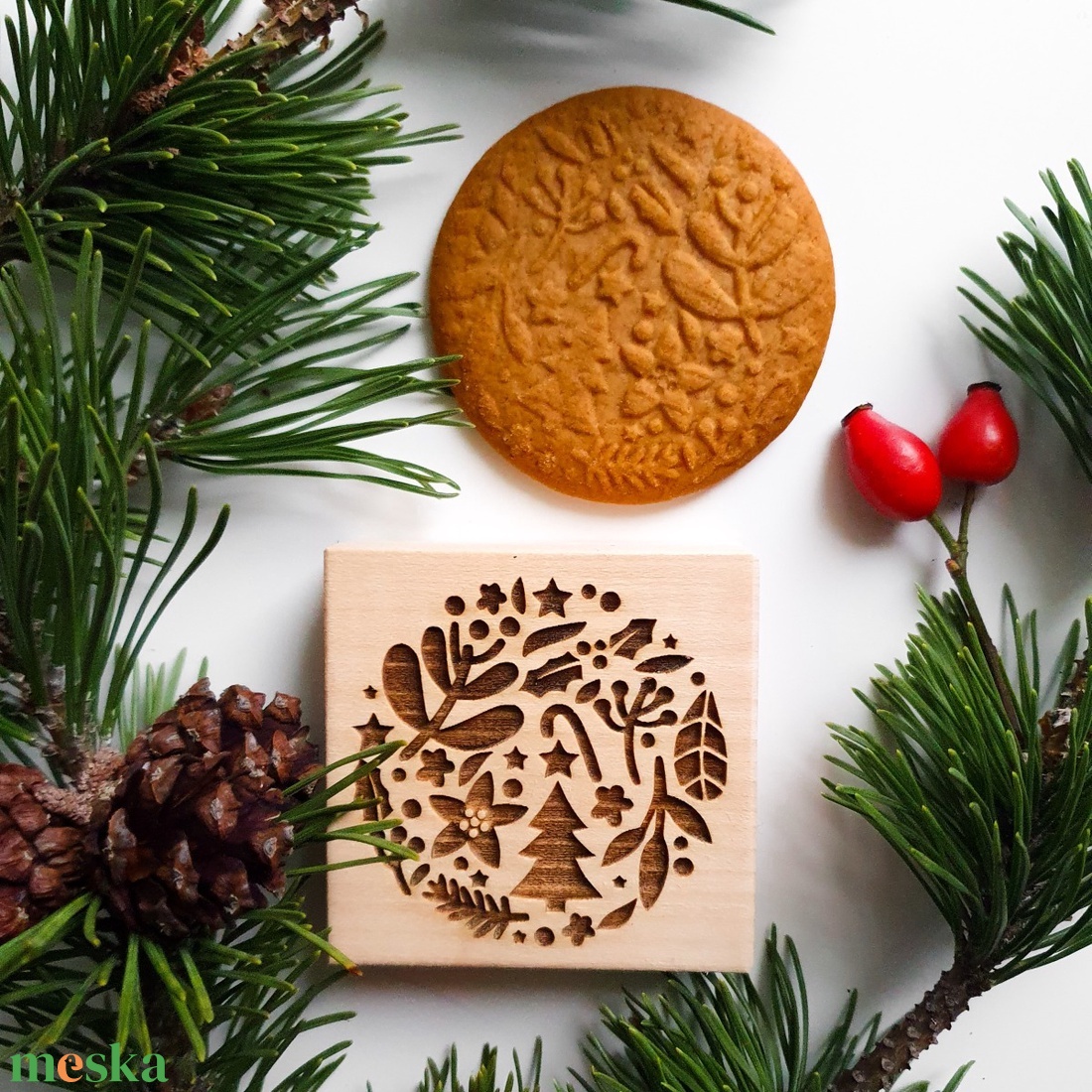 Sütipecsét karácsonyi mintákkal - Mézeskalácshoz és spekulatius kekszhez - otthon & életmód - konyhafelszerelés, tálalás - sütés, főzés - sütidísz - Meska.hu