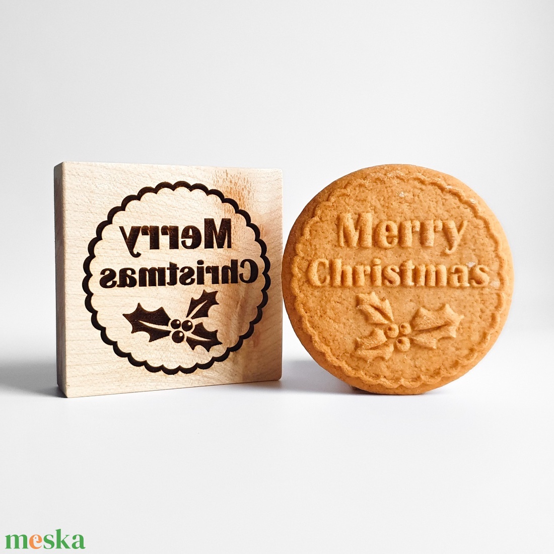 Merry Christmas sütipecsét- Mézeskalácshoz és spekulatius kekszhez - otthon & életmód - konyhafelszerelés, tálalás - sütés, főzés - sütidísz - Meska.hu