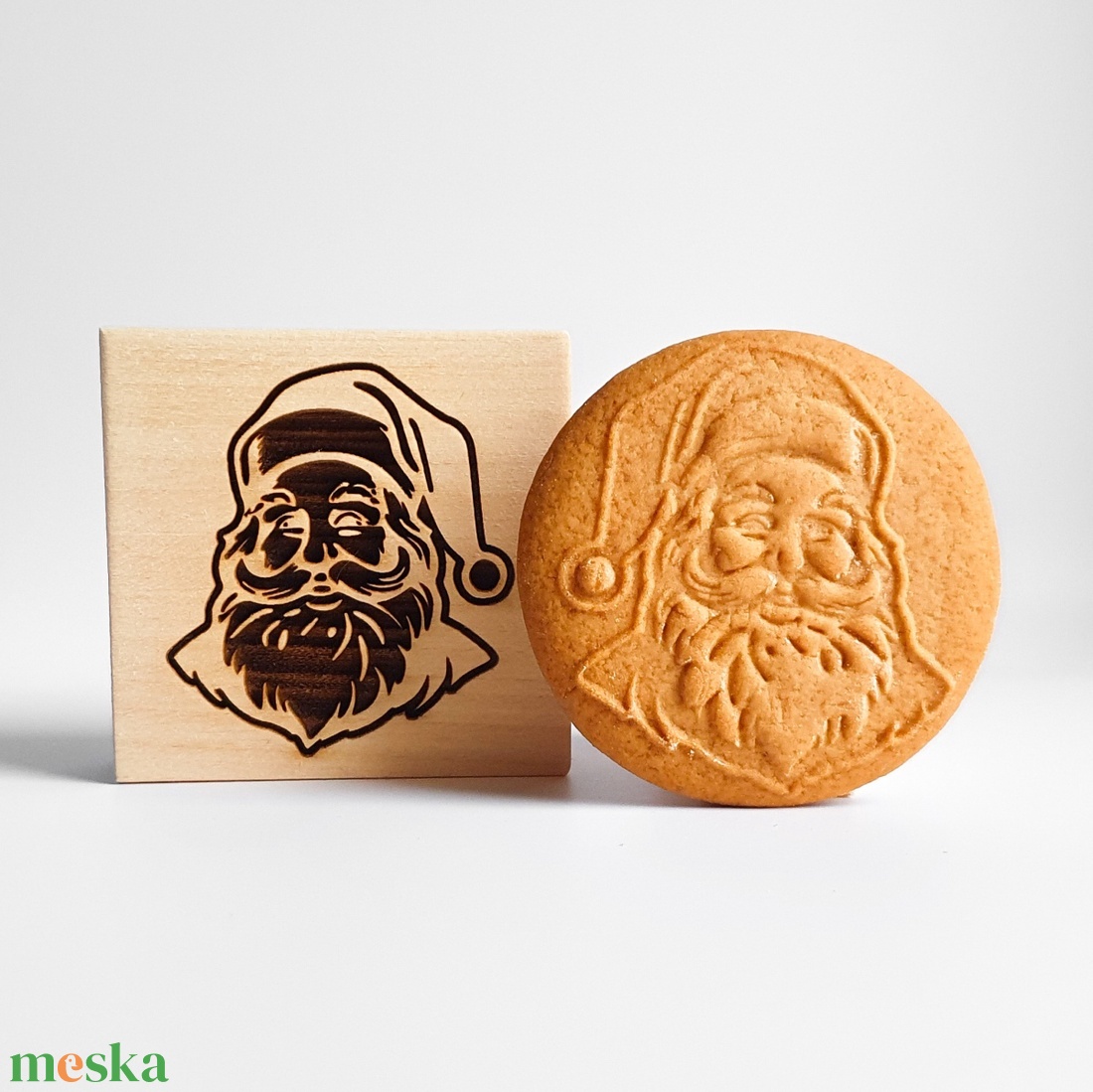 Télapó, Mikulás mintás sütipecsét- Mézeskalácshoz és spekulatius kekszhez - otthon & életmód - konyhafelszerelés, tálalás - sütés, főzés - sütidísz - Meska.hu
