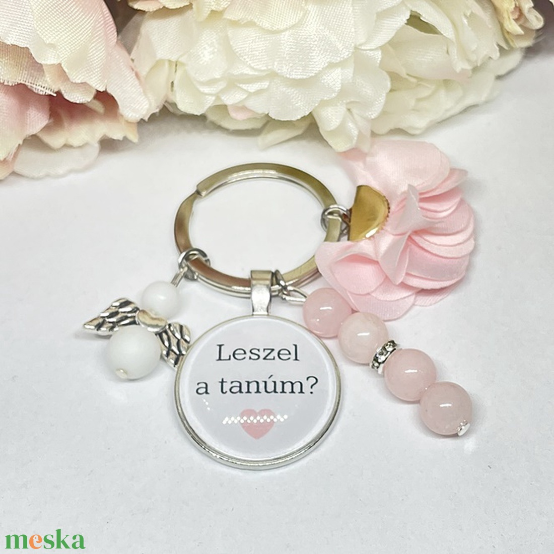 Tanú felkérő feliratos kulcstartó díszdobozban - táska & tok - kulcstartó & táskadísz - kulcstartó - Meska.hu