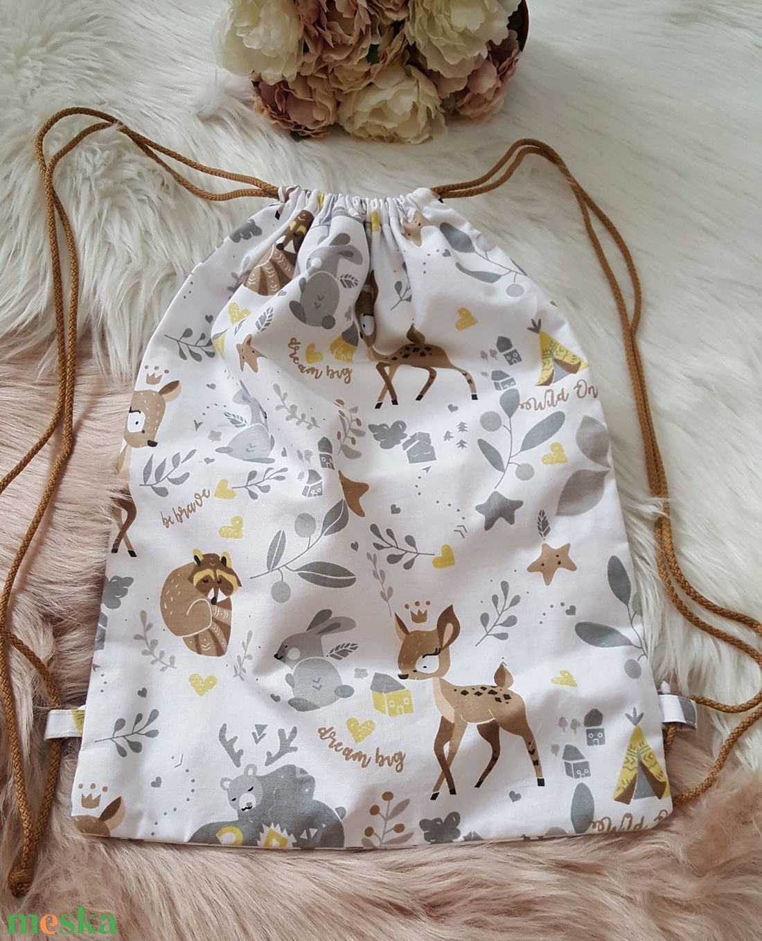 Erdei állat mintás oviszsák, tornazsák - játék & sport - ovis felszerelés - ovis tornazsák - Meska.hu