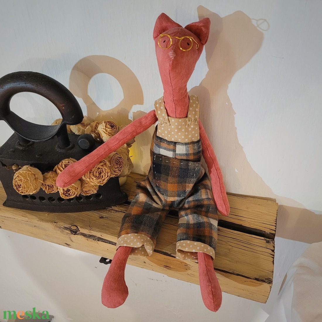 Textil játék cica - játék & sport - plüssállat & játékfigura - cica - Meska.hu