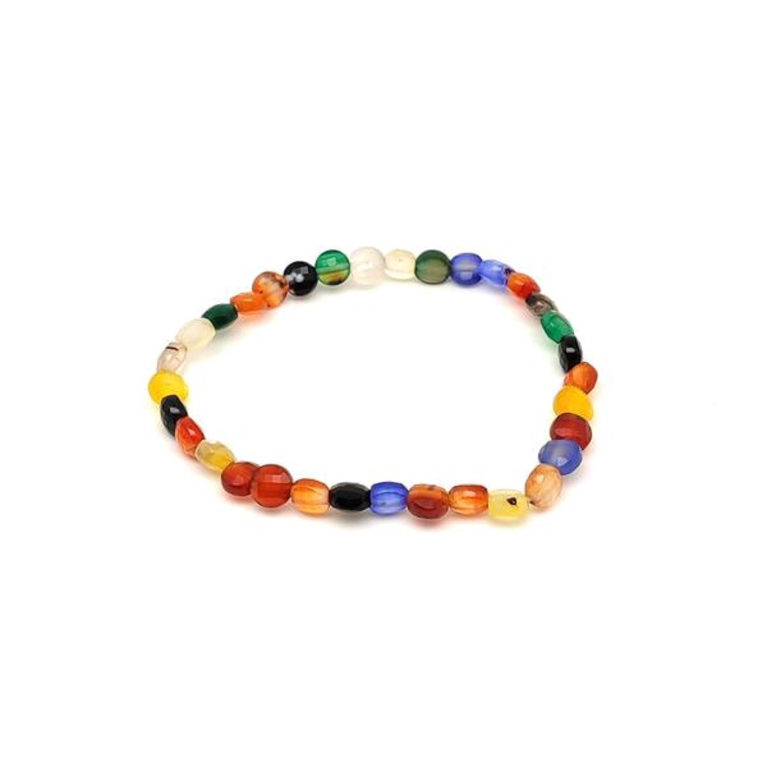 Achát vegyes fazettált korong karkötő 64 mm - ékszer - karkötő - ásványkarkötő - Meska.hu