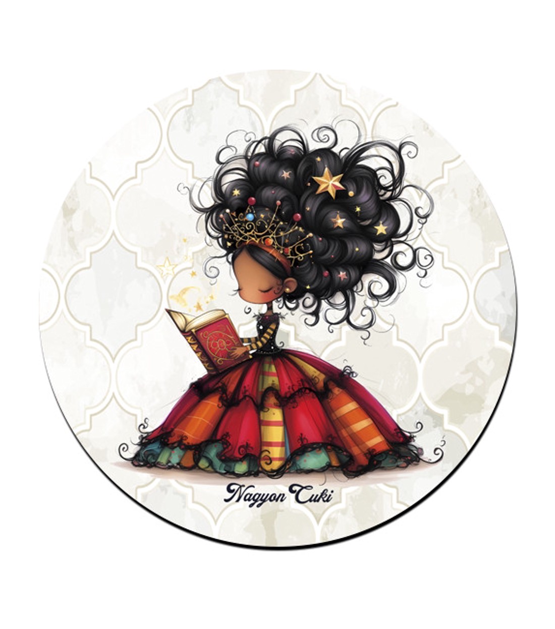 Szépséges könyv hercegnő pohár alátét -  - Meska.hu