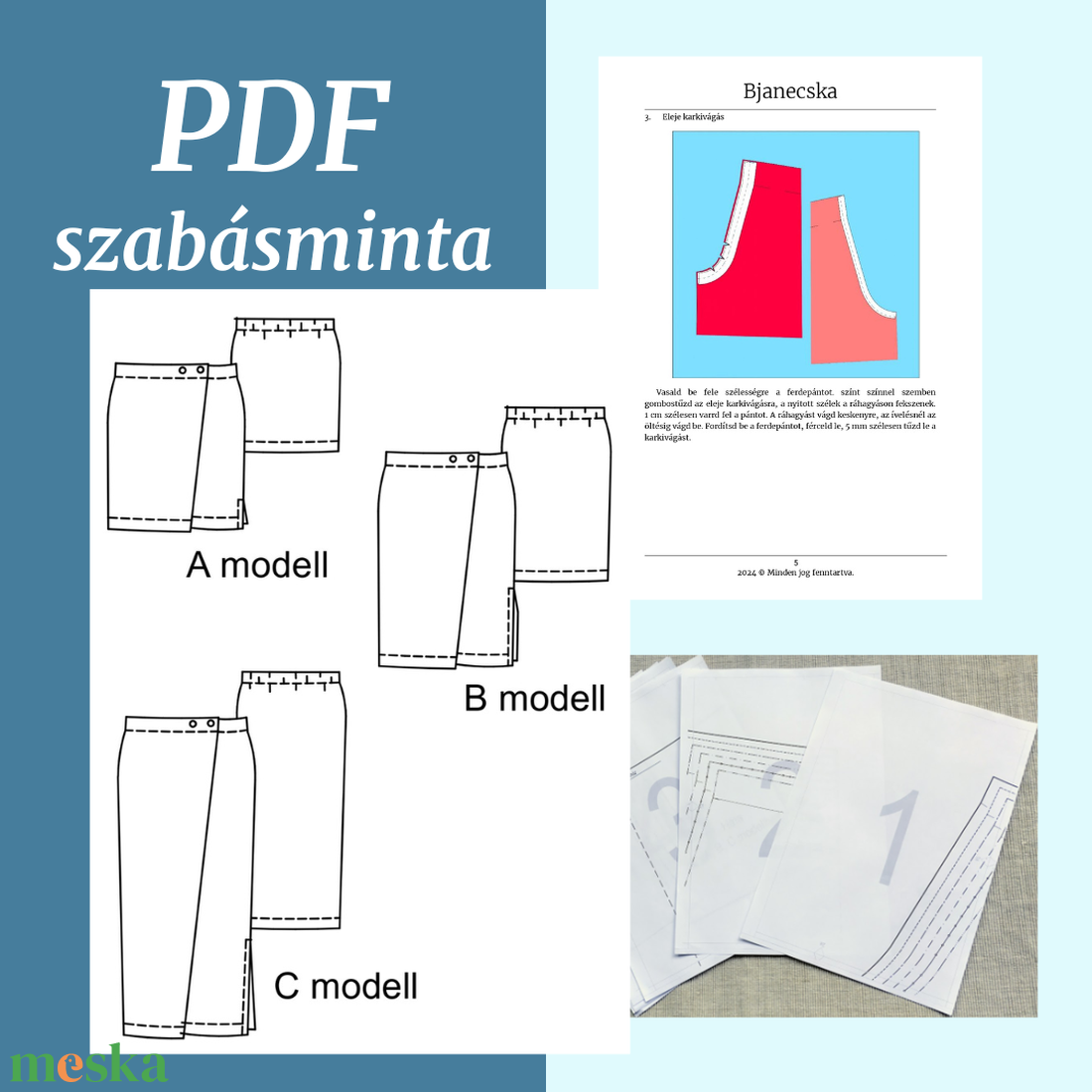 Szoknya - PDF szabásminta - diy (csináld magad) - szabásminta, útmutató - szabásminta - Meska.hu Szoknya - PDF szabásminta - diy (csináld magad) - szabásminta, útmutató - szabásminta - Meska.hu