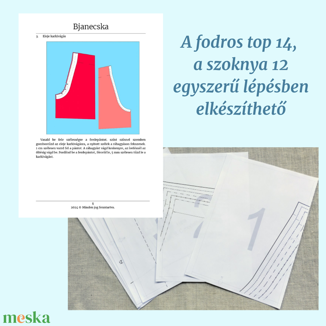 Fodros top és szoknya - PDF szabásminta - diy (csináld magad) - szabásminta, útmutató - szabásminta - Meska.hu Fodros top és szoknya - PDF szabásminta - diy (csináld magad) - szabásminta, útmutató - szabásminta - Meska.hu