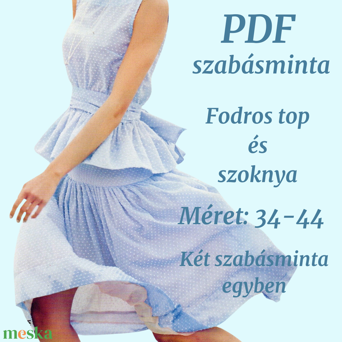Fodros top és szoknya - PDF szabásminta - diy (csináld magad) - szabásminta, útmutató - szabásminta - Meska.hu Fodros top és szoknya - PDF szabásminta - diy (csináld magad) - szabásminta, útmutató - szabásminta - Meska.hu