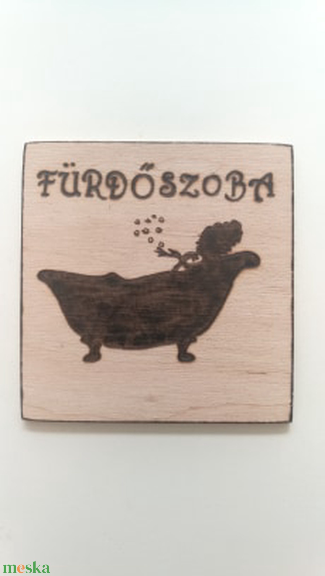 Ajtójelölő tábla  Fürdőszoba - otthon & életmód - dekoráció - fali és függő dekoráció - felirat - Meska.hu