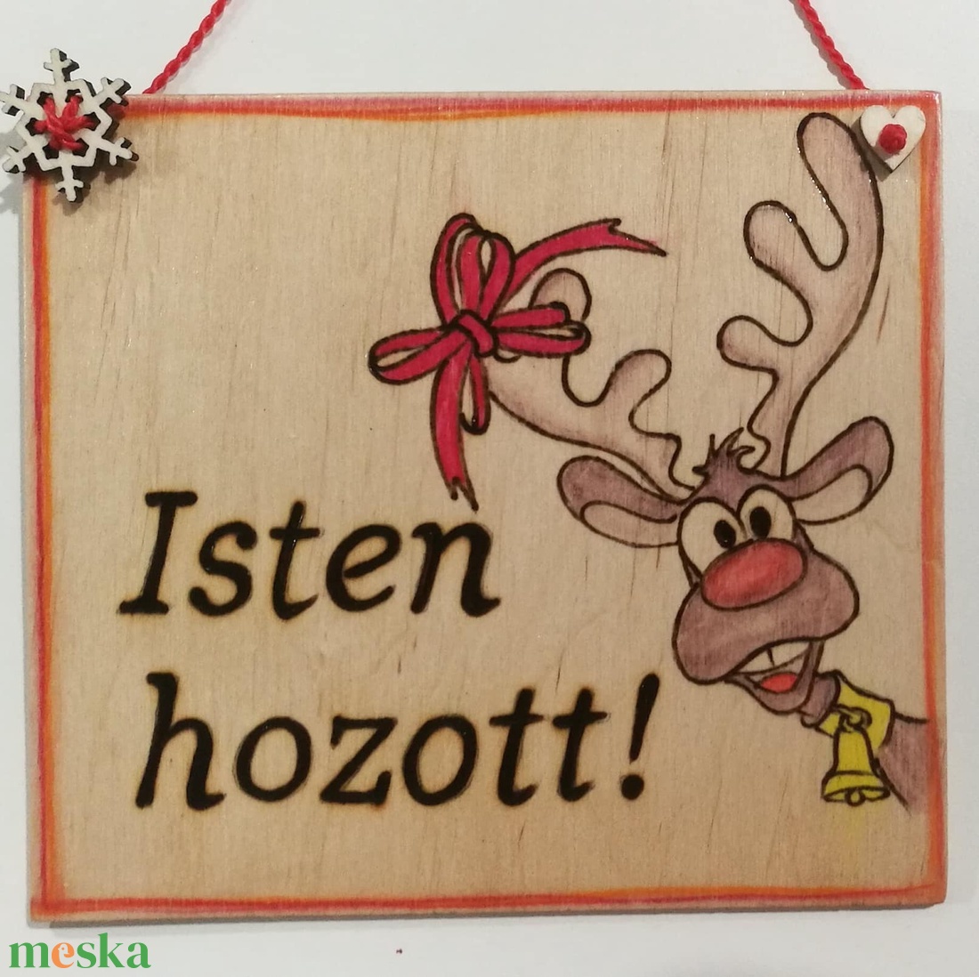 Ünnepi hangulatú, vidám táblácska - otthon & lakás - ház & kert - isten hozott tábla - Meska.hu Ünnepi hangulatú, vidám táblácska - otthon & lakás - ház & kert - isten hozott tábla - Meska.hu