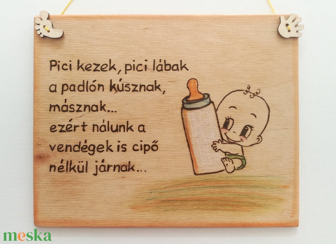 Kopogtató Baba - otthon & életmód - dekoráció - ajtó- és ablak dekoráció - ajtódísz & kopogtató - Meska.hu