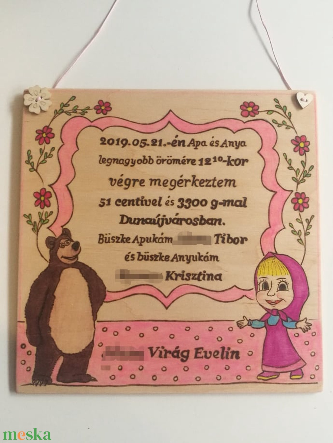 Baba emlékőrző tábla - otthon & lakás - dekoráció - falra akasztható dekor - Meska.hu Baba emlékőrző tábla - otthon & lakás - dekoráció - falra akasztható dekor - Meska.hu