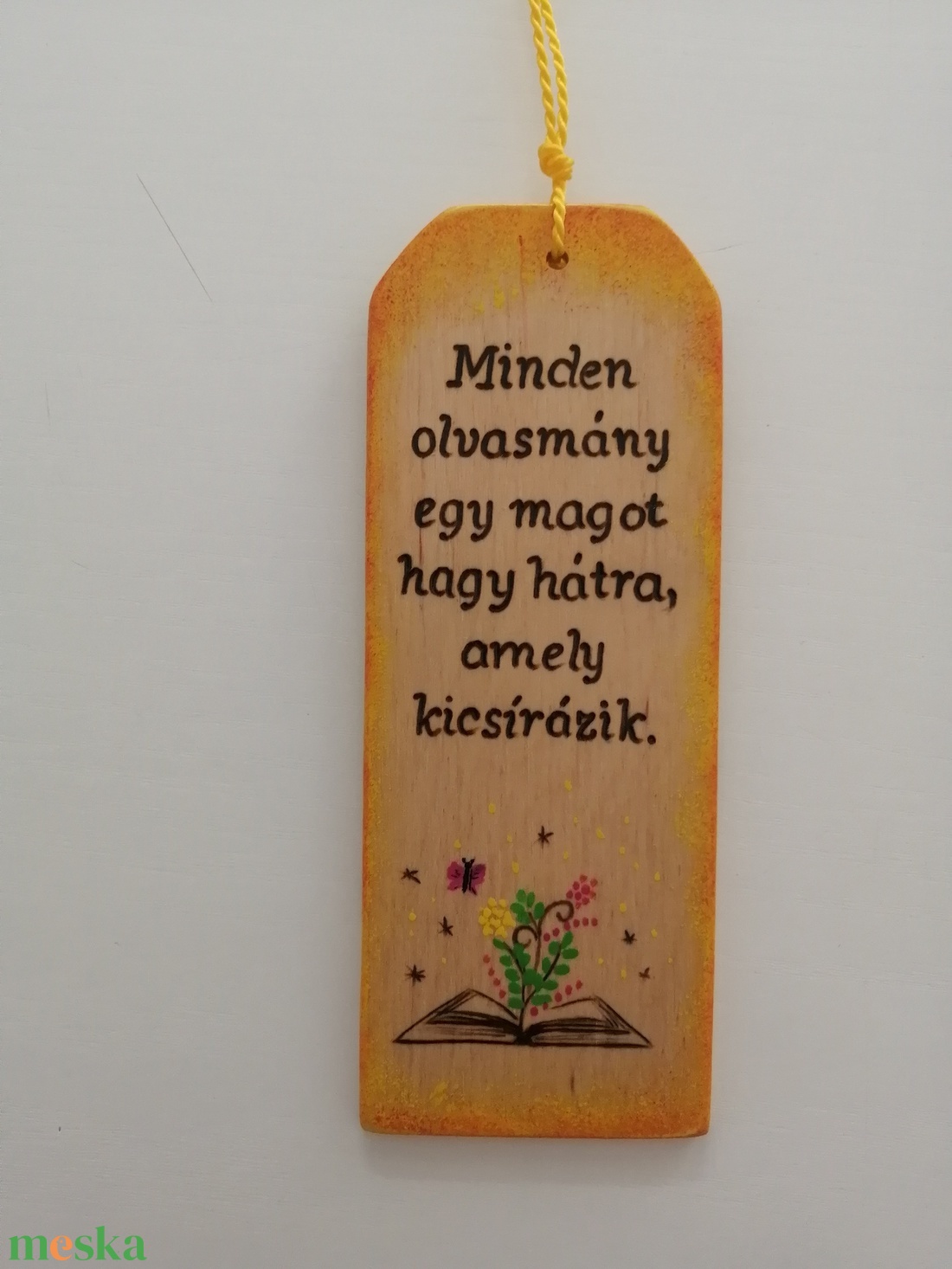 Fa könyvjelző  - könyv & zene - könyvjelző - Meska.hu