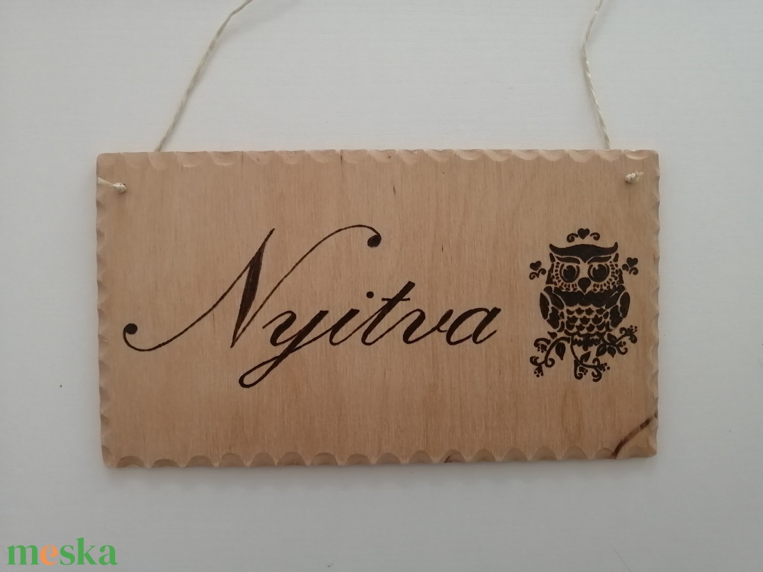Nyitva-zárva tábla - otthon & életmód - dekoráció - ajtó- és ablak dekoráció - ajtódísz & kopogtató - Meska.hu