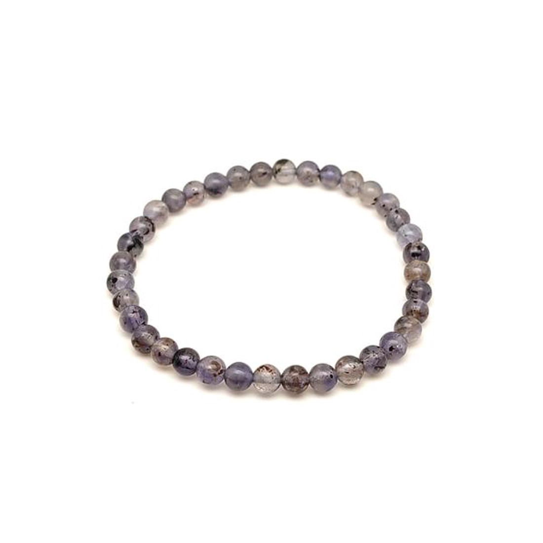 Iolit világos ásvány karkötő golyós 5mm - ékszer - karkötő - ásványkarkötő - Meska.hu