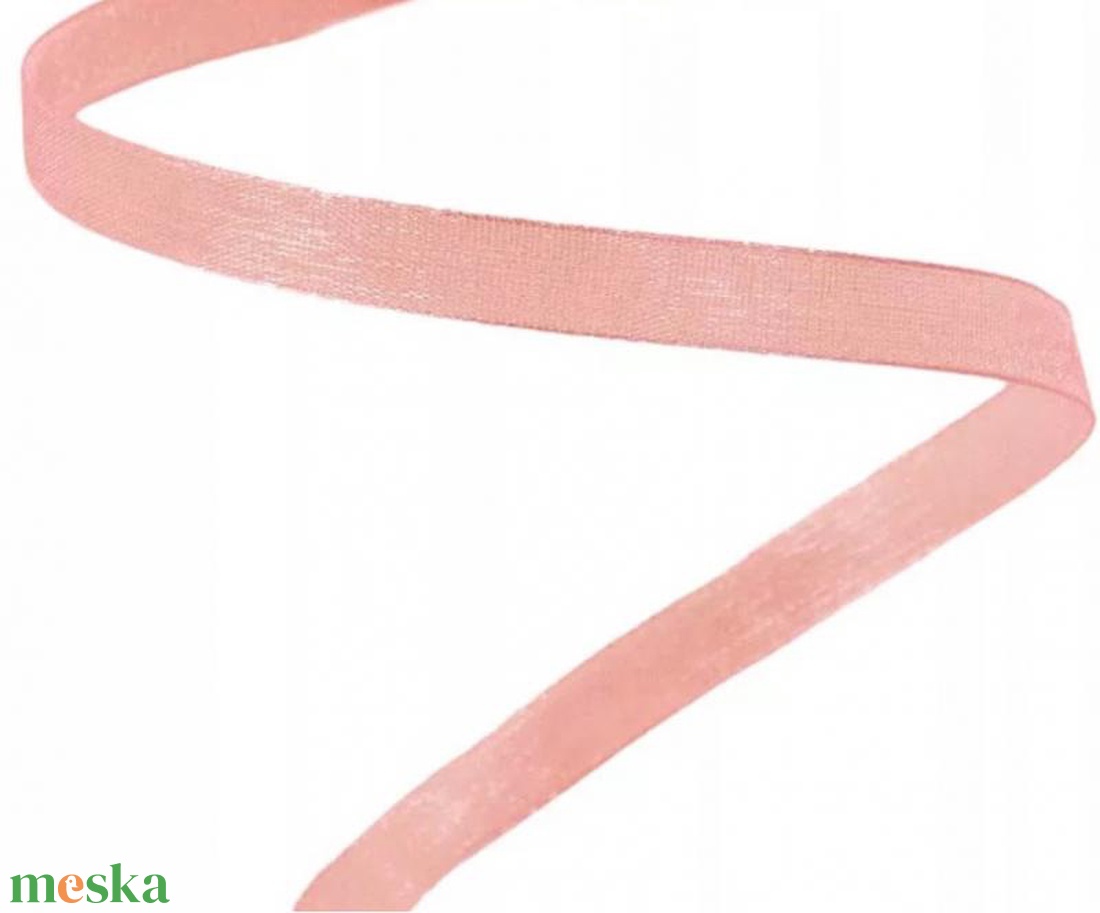 Organza szalag 6mmx20m - púder rózsaszín - kellékek & szerszámok - rövidáru - szalag, pánt - textilszalag - Meska.hu Organza szalag 6mmx20m - púder rózsaszín - kellékek & szerszámok - rövidáru - szalag, pánt - textilszalag - Meska.hu