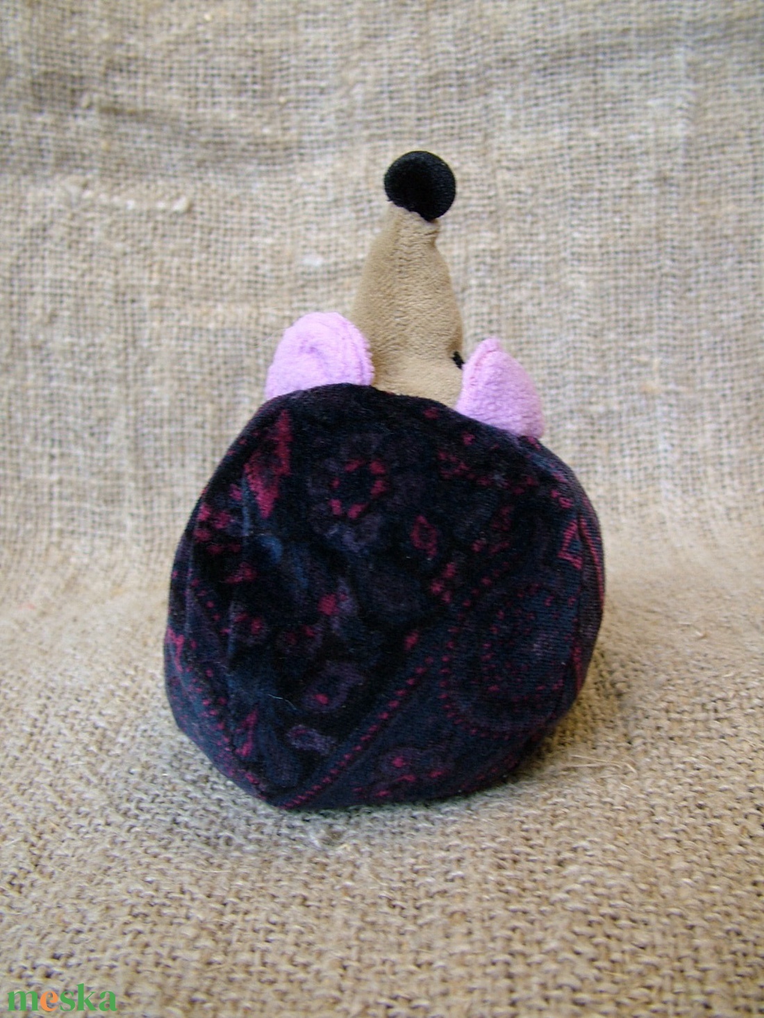rózsaszín fülű meggymagos babzsák süni (Beanbag hedgehog) - játék & sport - plüssállat & játékfigura - süni - Meska.hu