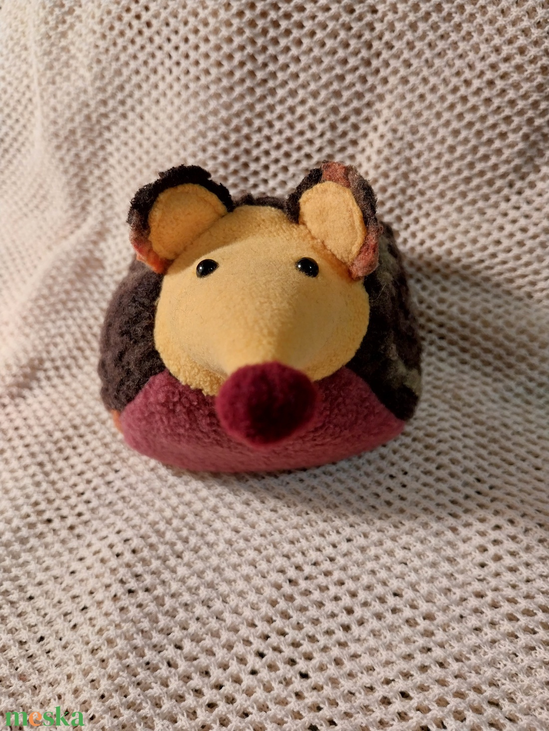 Sárga meggymagos babzsák süni (Beanbag hedgehog) - játék & sport - plüssállat & játékfigura - süni - Meska.hu
