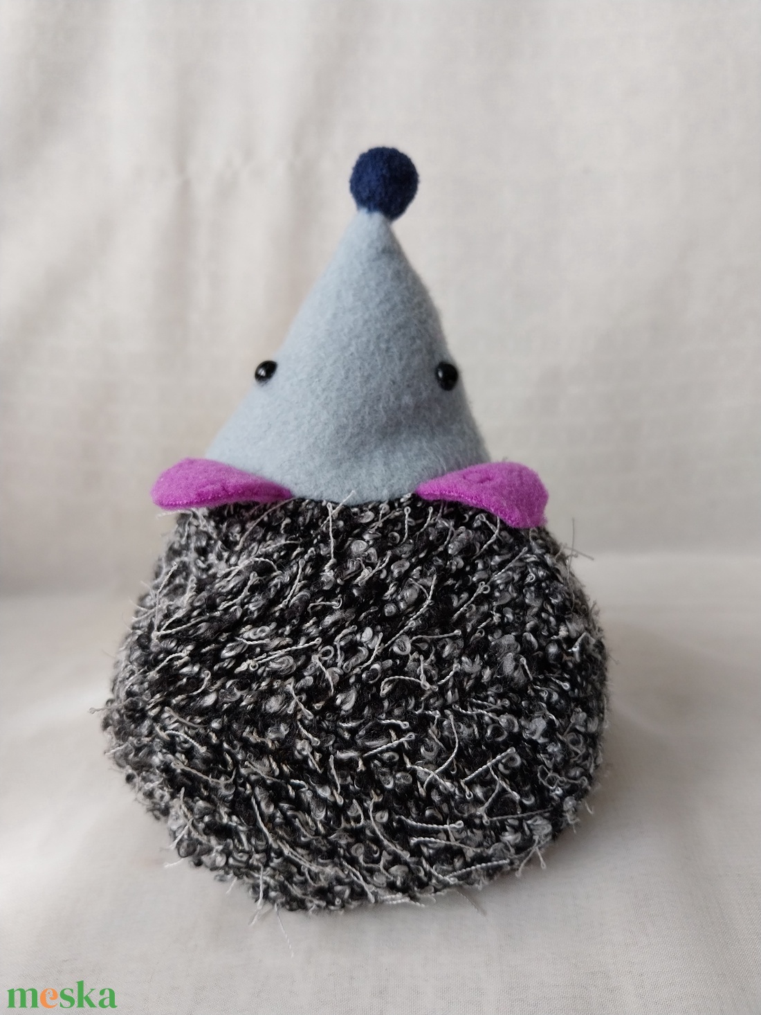 Lilafülű meggymagos babzsák süni (Beanbag hedgehog) - játék & sport - plüssállat & játékfigura - süni - Meska.hu