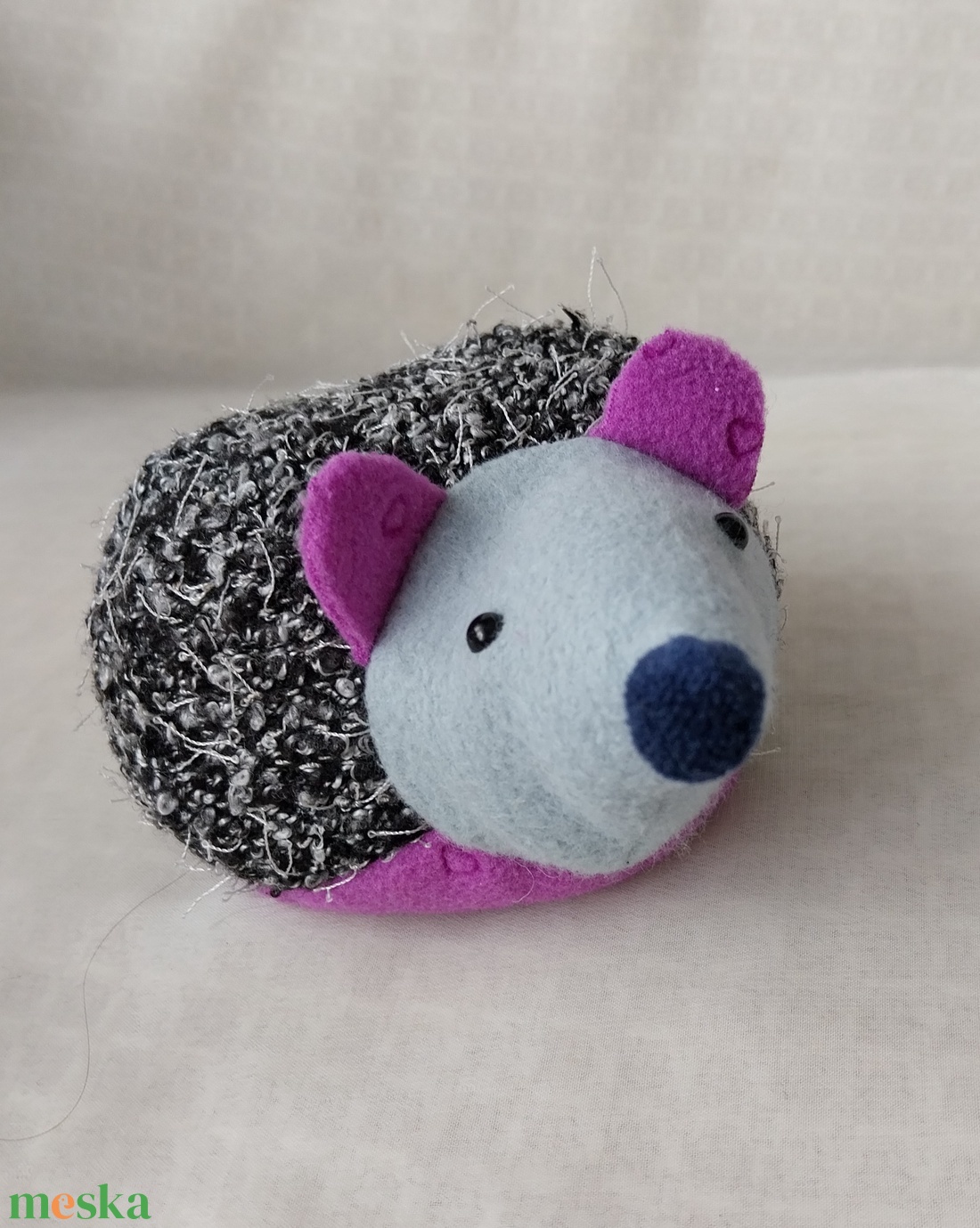 Lilafülű meggymagos babzsák süni (Beanbag hedgehog) - játék & sport - plüssállat & játékfigura - süni - Meska.hu
