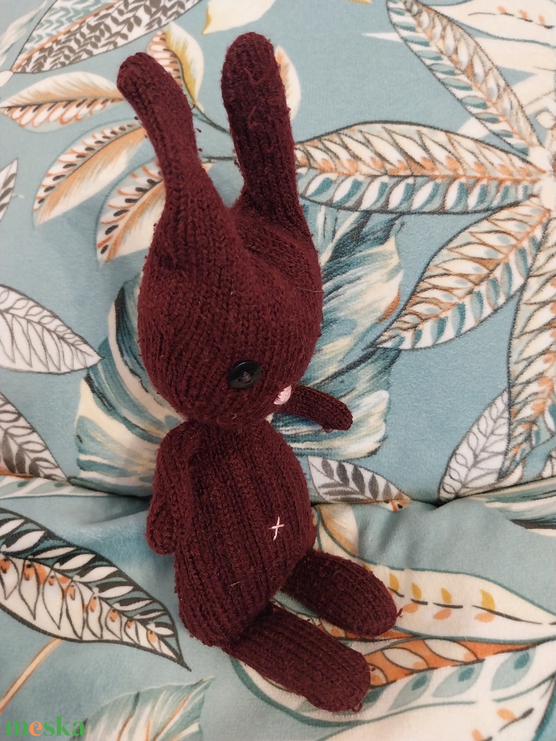 Bíborka - újrahasznos vagány nyuszi - 100% recycled (X) - játék & sport - plüssállat & játékfigura - nyuszi - Meska.hu