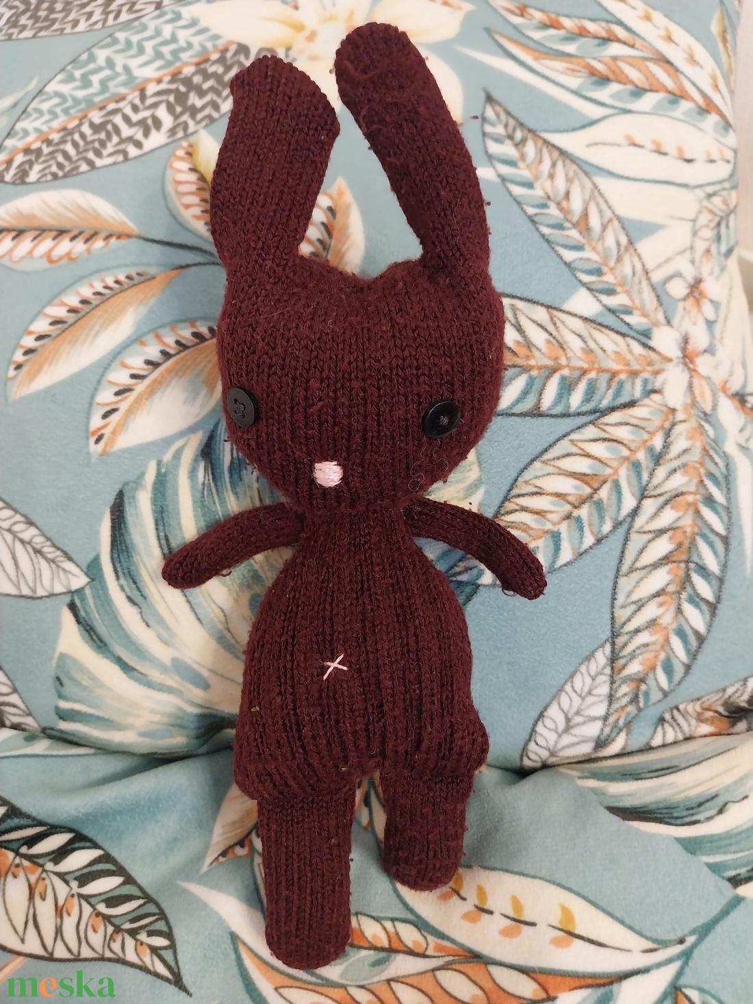 Bíborka - újrahasznos vagány nyuszi - 100% recycled (X) - játék & sport - plüssállat & játékfigura - nyuszi - Meska.hu