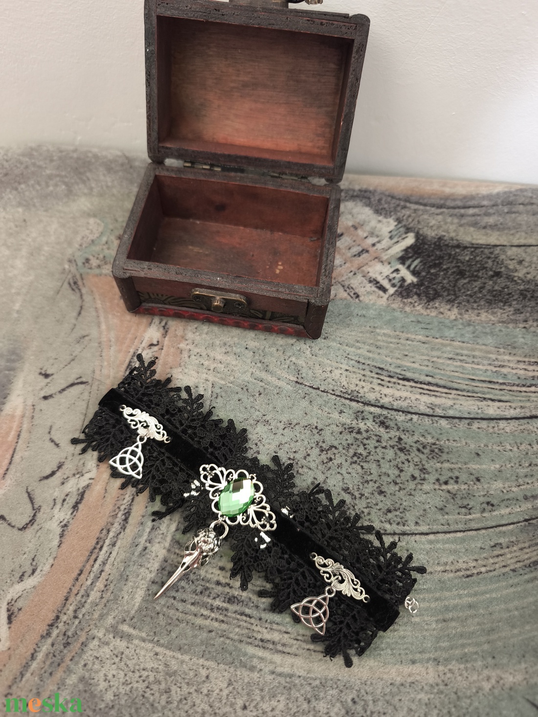 Csipkés choker - ékszer - nyaklánc - nyakpánt, gallér - Meska.hu