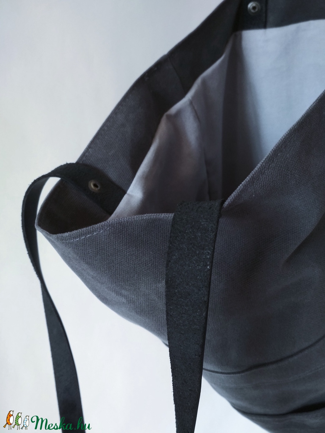 SPARROW viaszolt vászon tote bag / grafitszürke - táska & tok - kézitáska & válltáska - válltáska - Meska.hu SPARROW viaszolt vászon tote bag / grafitszürke - táska & tok - kézitáska & válltáska - válltáska - Meska.hu