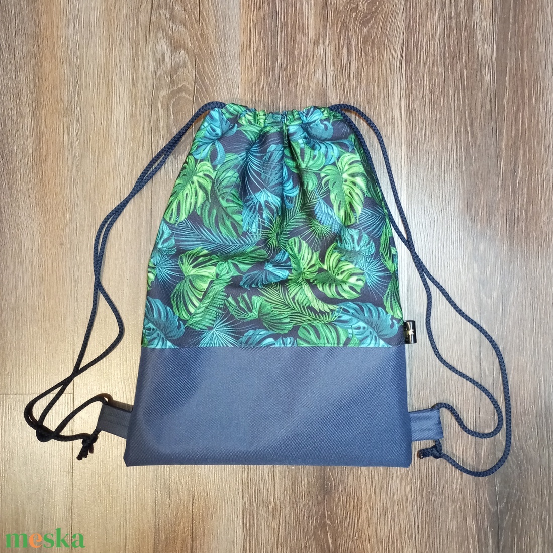 Pálma mintás tornazsák - táska & tok - hátizsák - tornazsák, gymbag - Meska.hu