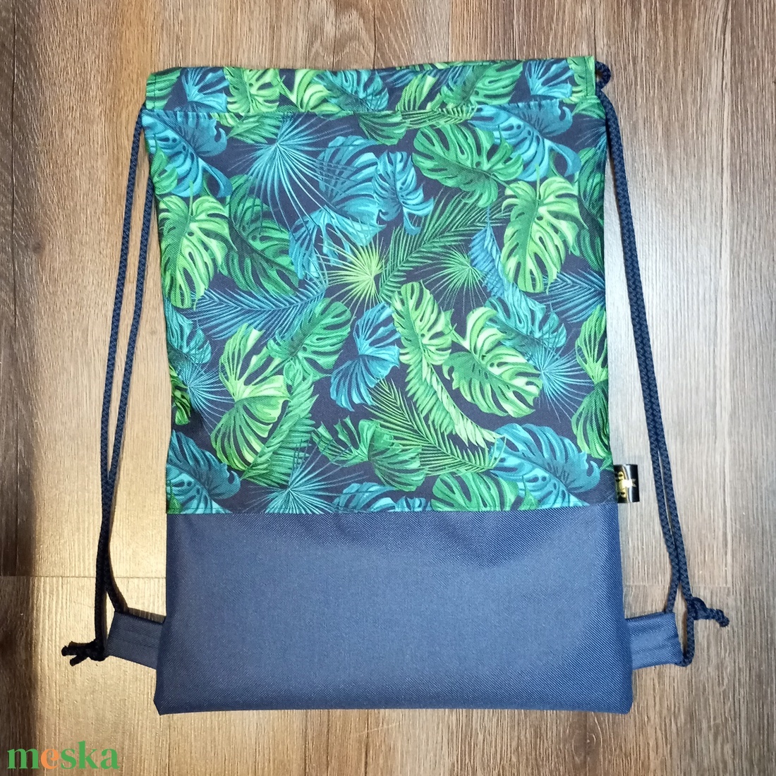 Pálma mintás tornazsák - táska & tok - hátizsák - tornazsák, gymbag - Meska.hu