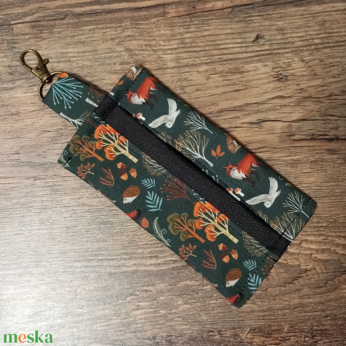 Erdei állatmintás zsebkendőtartó - táska & tok - pénztárca & más tok - zsebkendőtartó tok - Meska.hu