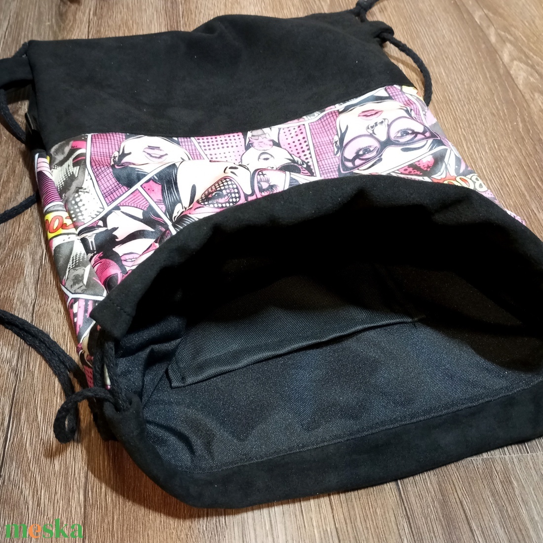 Képregény (pop art) mintás tornazsák - táska & tok - hátizsák - tornazsák, gymbag - Meska.hu