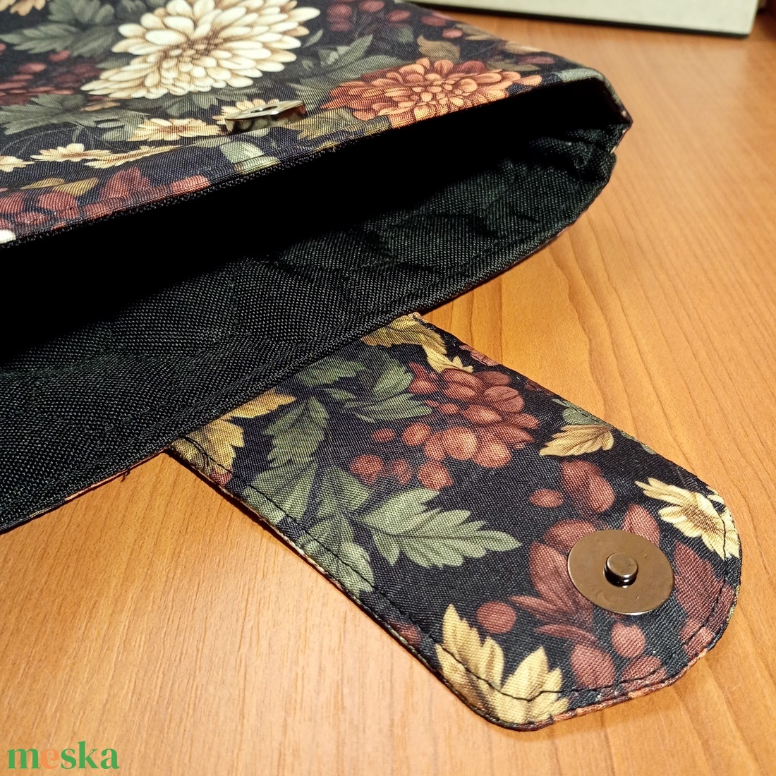 Őszi virágmintás könyvtok - könyv & zene - könyvtok - Meska.hu