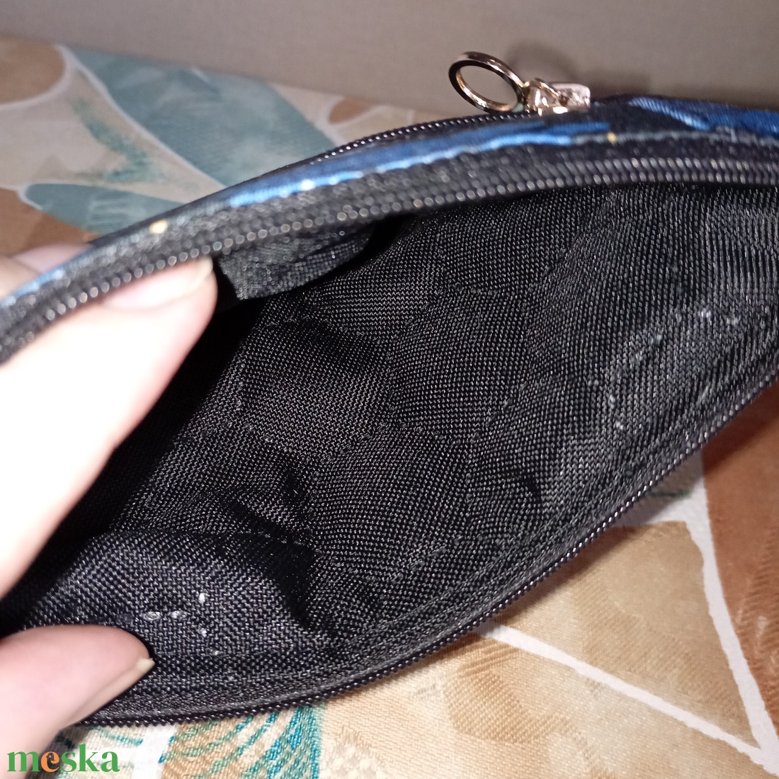 Két rekeszes bálnamintás neszeszer - táska & tok - neszesszer - Meska.hu