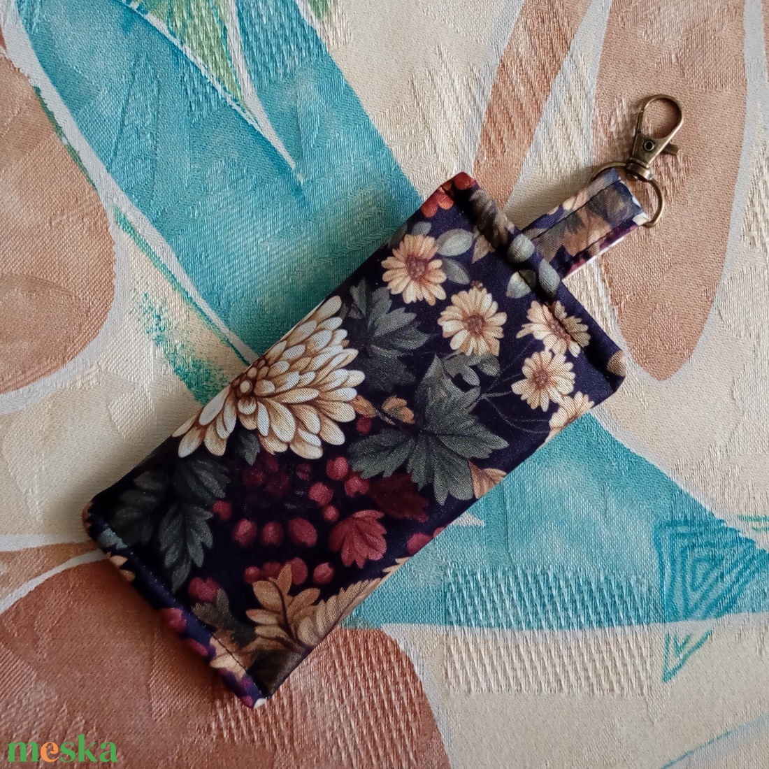 Virágos zsebkendőtartó - táska & tok - pénztárca & más tok - zsebkendőtartó tok - Meska.hu