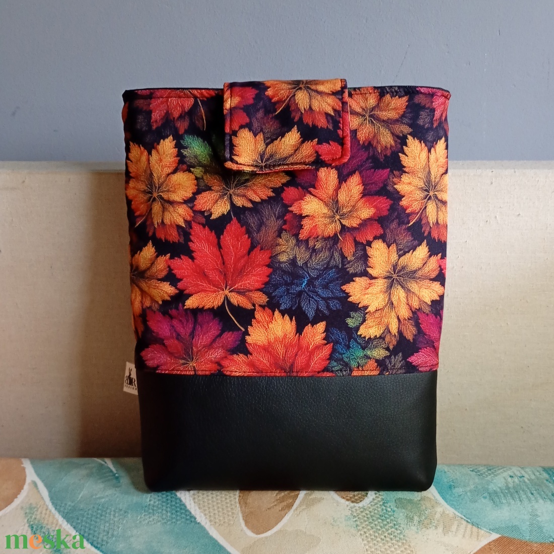 Őszi leveles mintás könyvtok - könyv & zene - könyvtok - Meska.hu