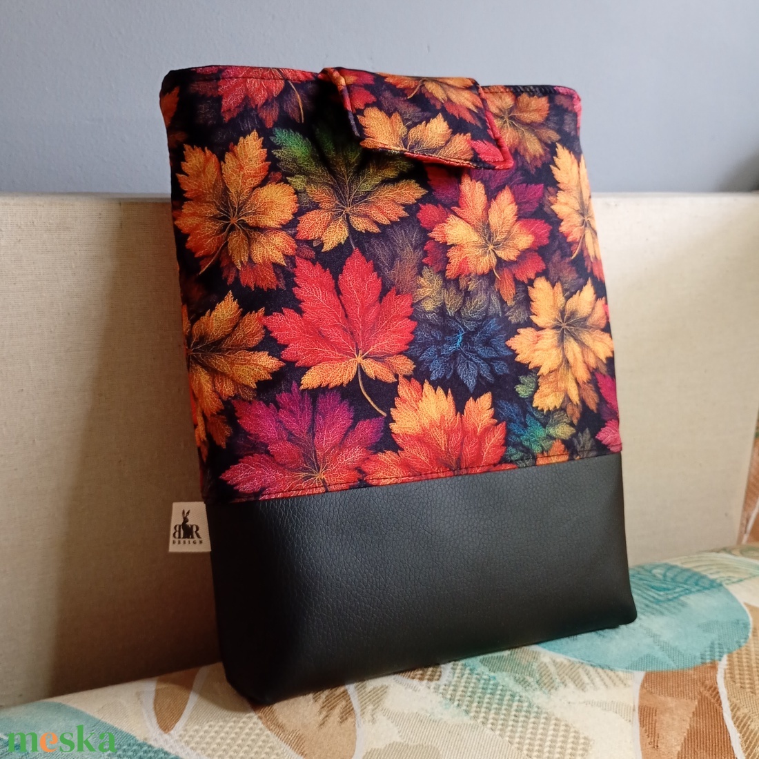 Őszi leveles mintás könyvtok - könyv & zene - könyvtok - Meska.hu