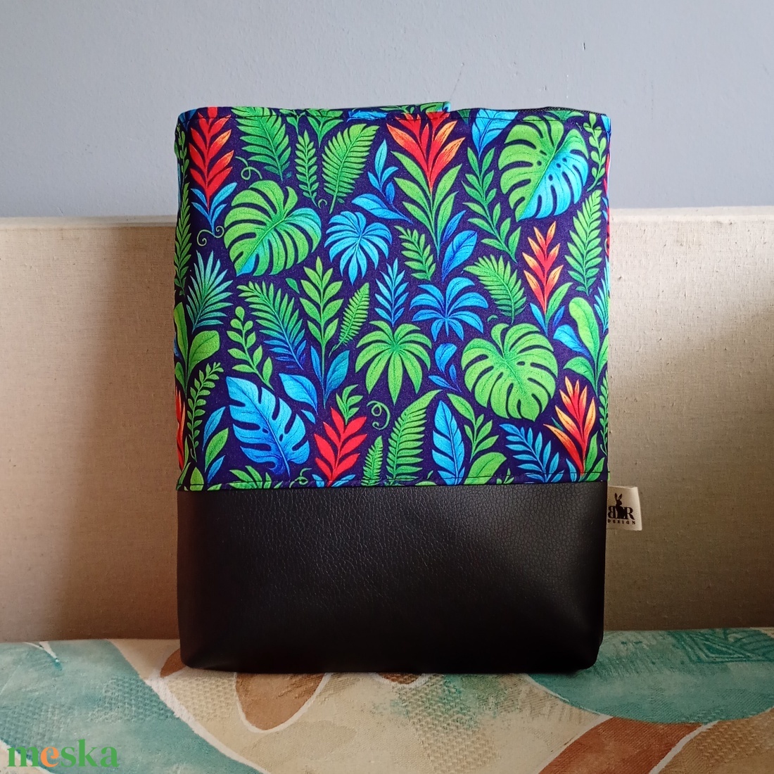 Élénk levélmintás könyvtok - könyv & zene - könyvtok - Meska.hu